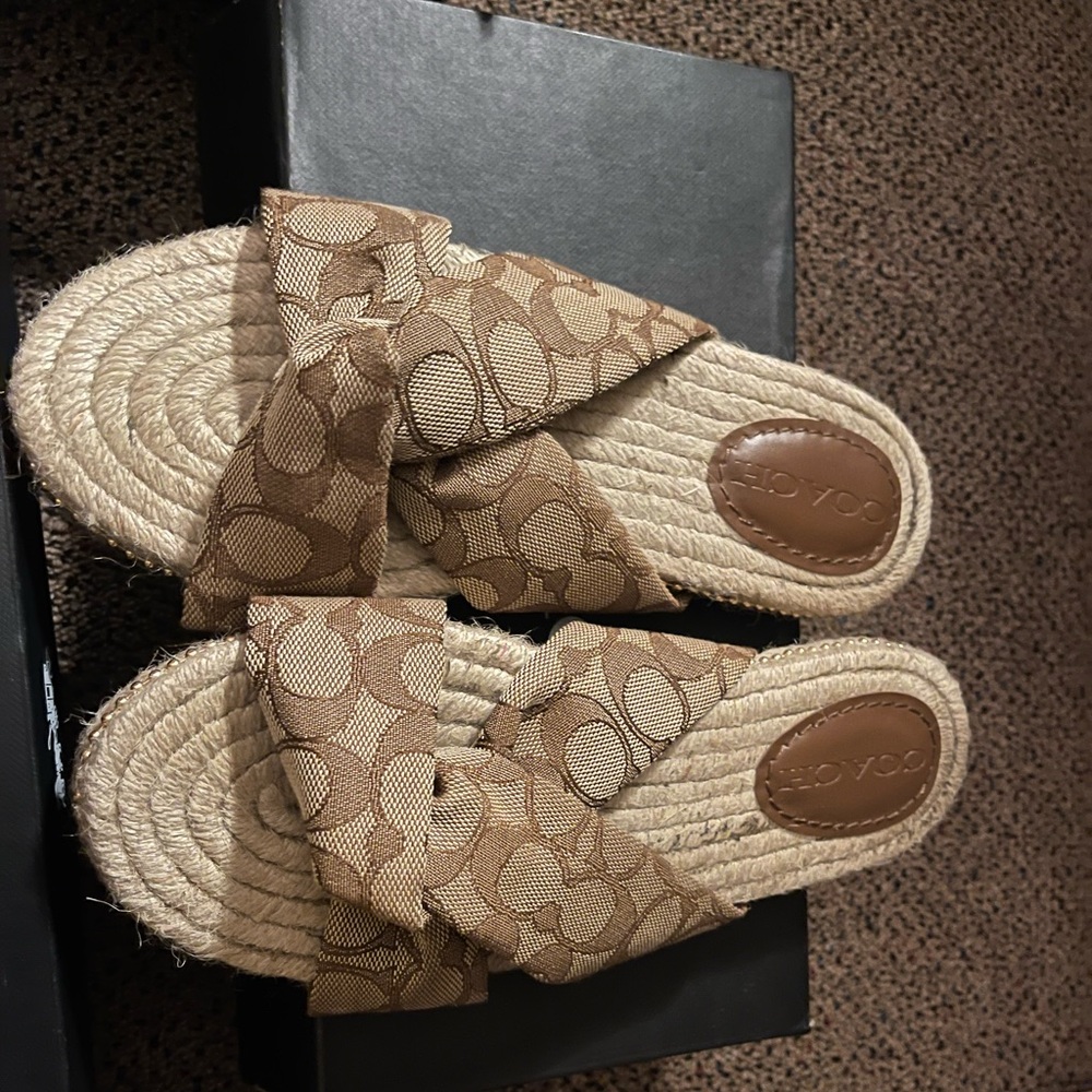 Coach Charli Sig Espadrill Sandals